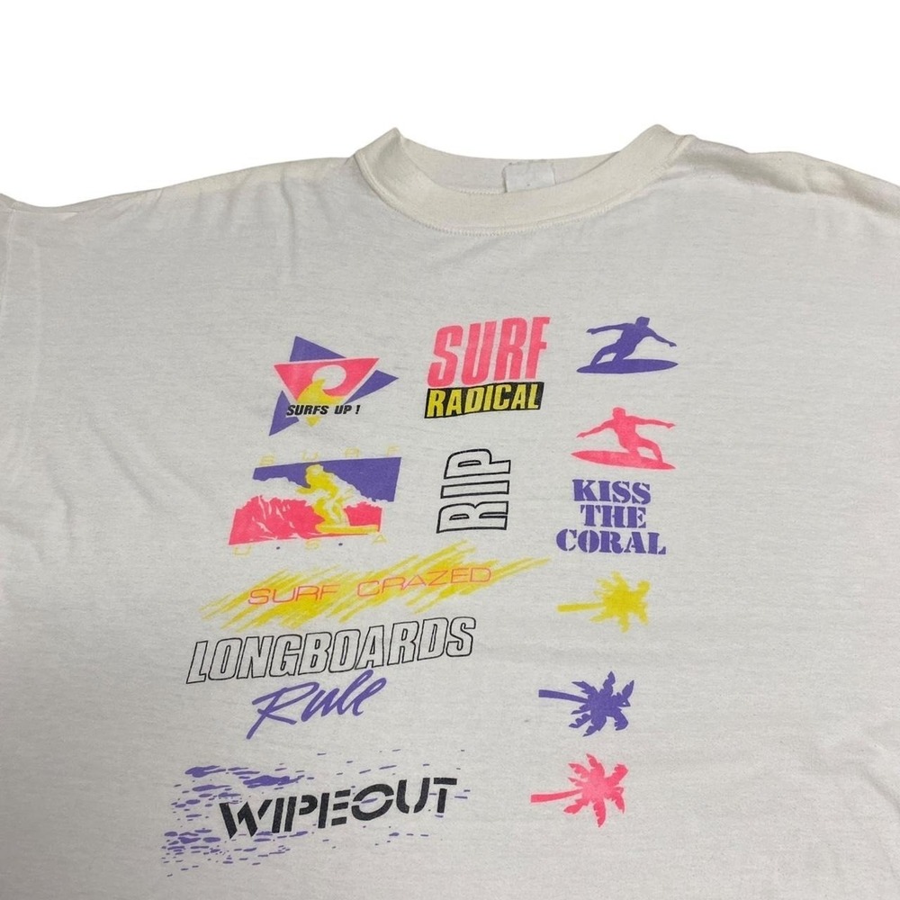Vintage 90s Surf Radical Longboards Rule T Shirt